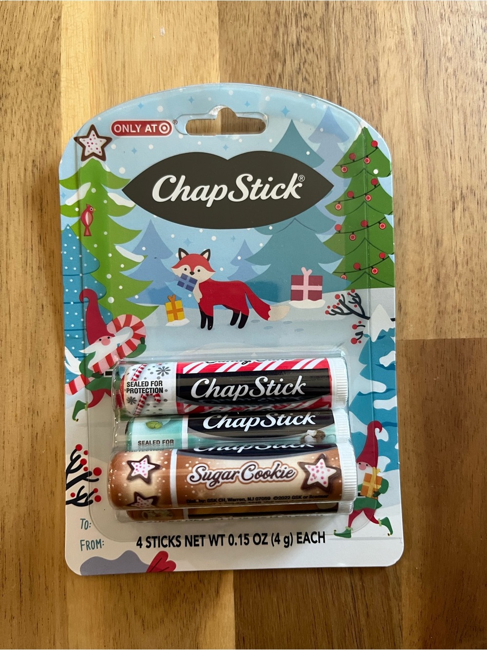 Target Exclusive Holiday Chapstick, 4 pack
